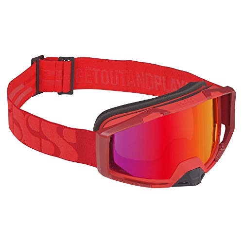Lunettes IXS Trigger Racing Red Mirror Crimson pour VTT et BMX de descente intense