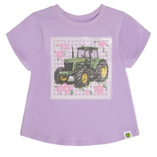 Image of John Deere Girls' Short Sleeve T-Shirt Toddler to Big Kid