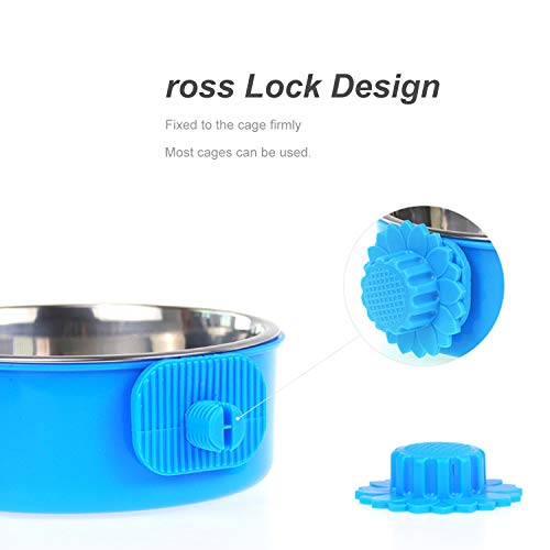 Festnight Tigela de Comida para Animais de Estimação fixa Tigela de Água para Cães Tigela de Água pa