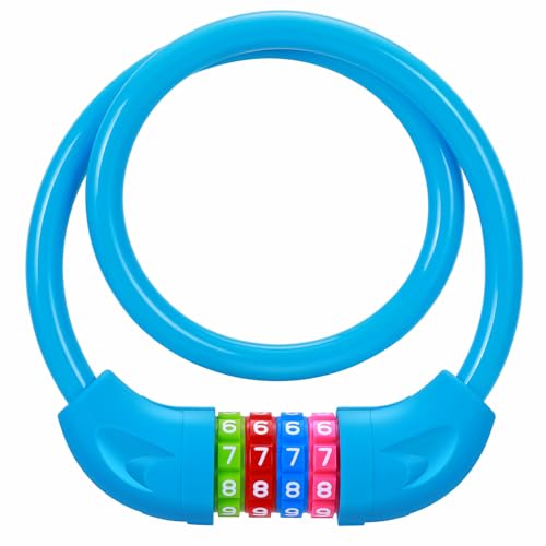 Sportneer Fahrradschloss Kinder, 10 x 650mm Fahrradschloss mit...