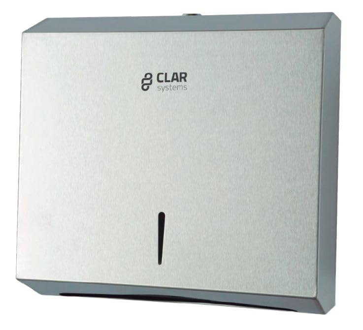 RO - Linea Blanca ® - DISPENSADOR DE Papel Toalla Industrial 600 Servicios “Eco” INOX Satinado -T4302SA