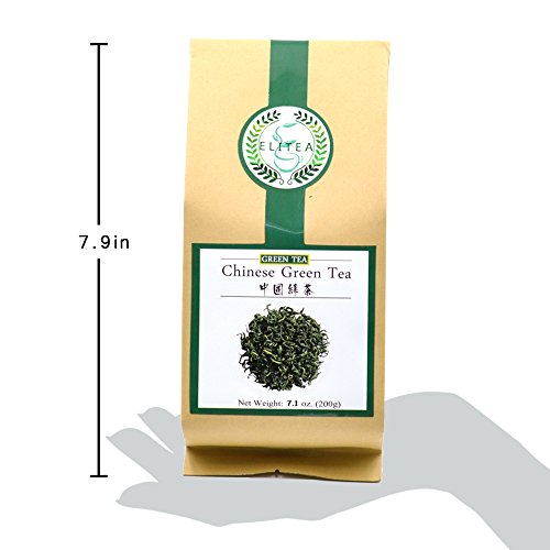 Elitea Quality Daily Green Tea Loose Leaf- 100% Natural Wild Grown China Chinese Restaurant Teas 7.1 Ounce Bag #TOP6