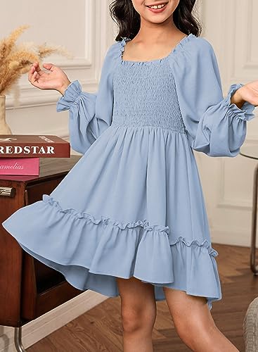 blibean Tween Girls High Low Hem Dresses Size 4-15 Years - Image 3