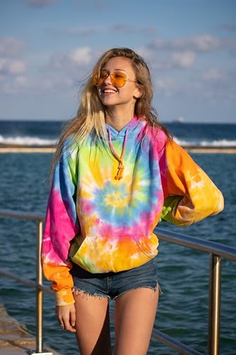 Image of Colortone Tie Dye Pullover Hoodies for Women and Men - Classic Fit Sweatshirts