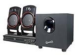 Supersonic SC-35HT SC-35GT 2.1 Home Theater System (Discontinued by Manufacturer), Black and Red, Two 3W Speakers, One 5W Subwoofer