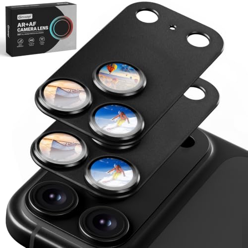 Gnxep Metal Camera Lens Protector for iPhone 18 Pro, 2 Pack Black - image 1