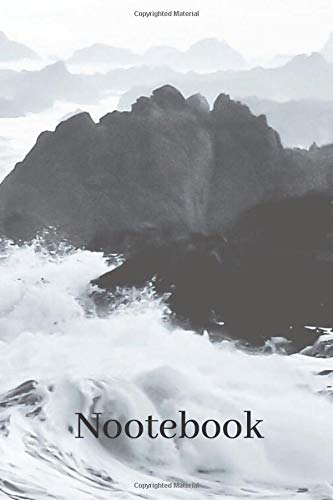 Preisvergleich Produktbild Nootebook: Lined Notebook Journal - Grey Ocean - 110Pages - Large (6x 9 inches)