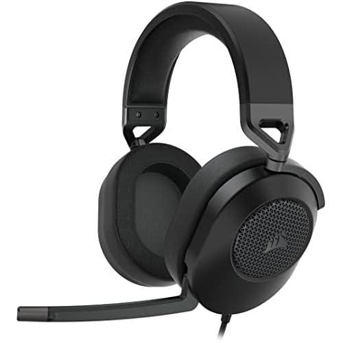 CORSAIR HS65 SURROUND Multiplatform Wired Gaming Headset – Dolby Atmos – SonarWorks SoundID – iCUE Compatible – PC, Mac, PS5, PS4, Xbox, Nintendo Switch, Mobile – Carbon