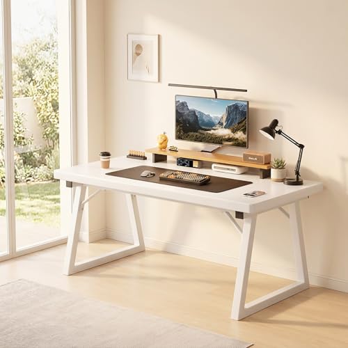 FXLKLUXE �p�\�R���f�X�N �Q�[�~���O�f�X�N �� pc�f�X�N �ω׏d200kg 25mm���̖��C�ރ{�[�h ���j�^�[�A�[���Ή� ��100/120/140/160/180cm �׋��� �l�ԍH�w 40×40mm���r ������ �ȃX�y�[�X PC��Ƒ� �z���� 