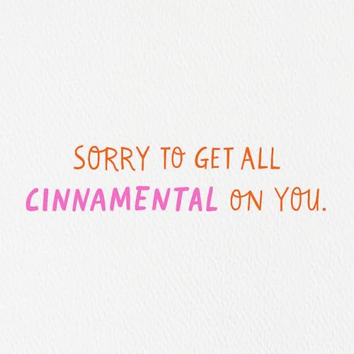 Hallmark Cartão de agradecimento engraçado Good Mail (modelo de rolo de canela) para o dia das mães,