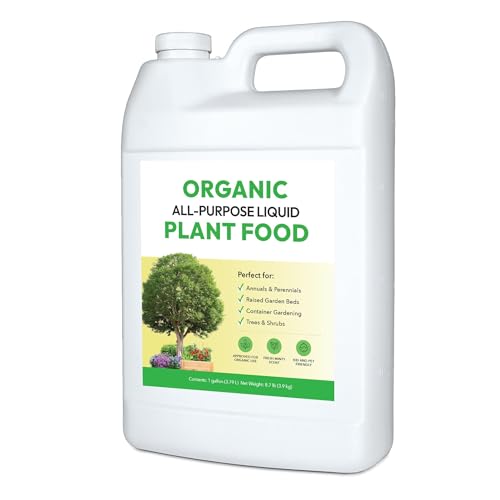 Image of Organic All-Purpose Liquid Plant Food - Liquid Fertilizer Alternative for Vegetable and Herb Gardens & Flower Beds | Infused with Broad Spectrum of Soil Enriching Microbes (1G Makes 128 Gallons)