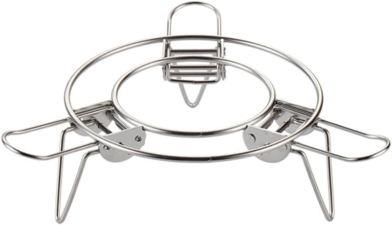 304 Stainless Steel Steamer Rack, UNOSCHRIM Cooking Rack Round, Collapsible and Retractable Cooling Rack, Multi-function Wire Steamer Stand for Steaming, Heating and Cooking, Oven & Air Fryer Suitable
