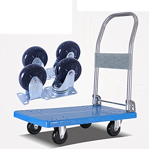 Carretilla de mano ELUKHT con ruedas giratorias 360° plegable miniatura 2