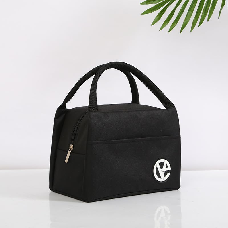 mooking Bolsa de almuerzo aislada para oficina, unisex, portátil, con papel de aluminio catiónico, fácil de limpiar, grueso y duradero para el