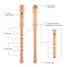 Baroque Recorder 8 holes,Soprano C Key Recorder Made of Maple Wood with storage Case,Fingering Chart and Cleaning Rod for Kids and Adults Beginners
