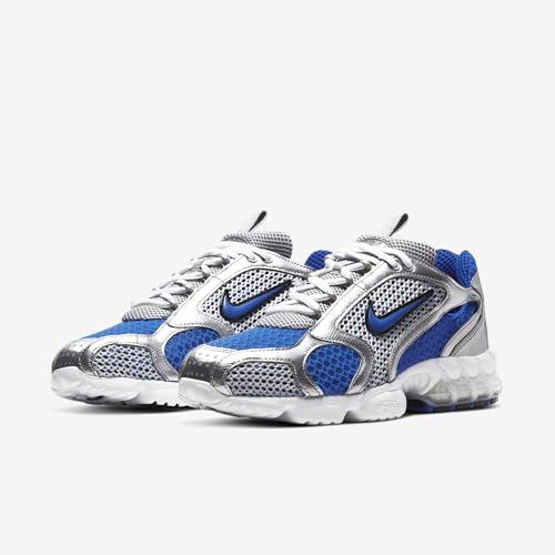 NIKE Air Zoom Spiridon Cage 2, Sneaker Uomo, Metallic Silver/Varsity Royal, 42 EU - Immagine 4