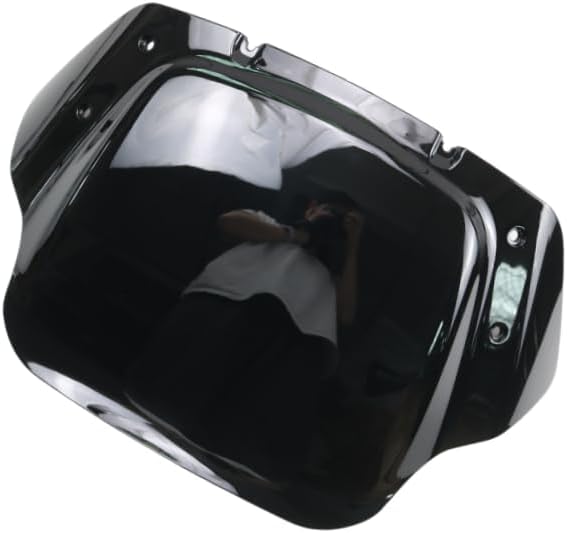 ハーレーダビッドソン ツーリングストリートグライド CVO 117 121 2023+ 10インチ用オートバイフロントガラス(ブラッ