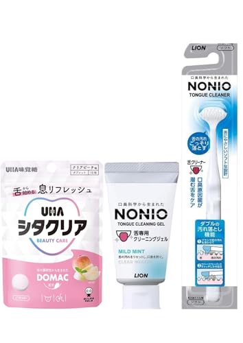 【舌クリーナーアソート】舌クリーナー+舌専用クリーニングジェル+シタクリア タブレット クリアピーチ味 1袋10粒