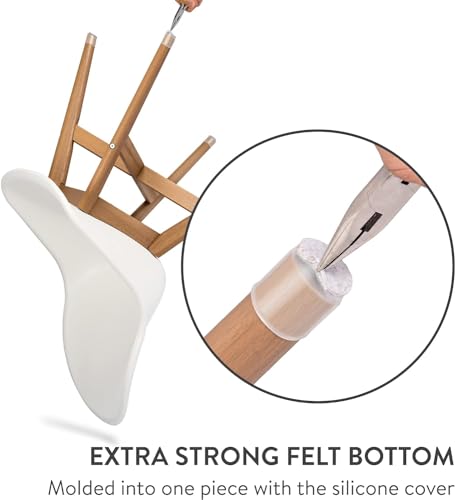 image for Aneaseit Chair Leg Floor Protectors - 16 pcs Clear - Felt Bottom Silic