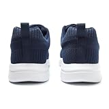 JOMIX Buty z paskiem dla kobiet i mężczyzn wentylowane codzienne sportowe trampki lekkie buty do biegania tenis fitness chodzenie zapięcie na rzep dla opuchniętych stóp SD8720, granatowy, 39 EU