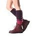 Produktbild Clenp Beinstulpen Für Frauen, Steigungskniehohe Damen-Stiefelsocken Wintergestrickter Fußloser Beinärmelwärmer Lila 53 cm x 10 cm