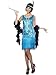 Smiffy's Women's Fun time Flapper Costume, Dress, Headpiece and Necklace, 20's Razzle Dazzle, Serious Fun, Size 10-12, 22418