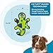 Outward Hound Durablez Medium Gecko Stuffing-Free Squeaky Plush Dog Toy for Puppies & Dogs - Interactive, Soft Yet Tough, No Mess, Jumbo Squeaker, Long-Lasting Play, 13.75 inch, Multicolor