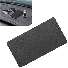 Downhill 1 PC Anti-slip Mat for Car Dashboard, 15.74" x 8.87" on-Slip Heat Resistant Rubber Mat, Universal Dashboard Storage Mat Accessory, Double-sided Strong Adhesive, for Car Black