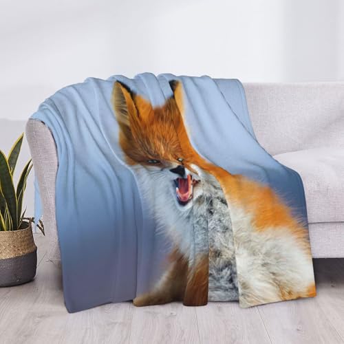 Couverture de lit motif renard pour des nuits cocooning EdWal