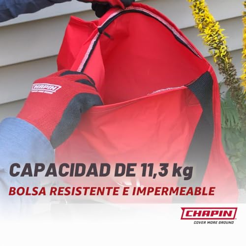Sembradora profesional Chapin 84700A: distribuidor manual de bolsas de 25 lb 5