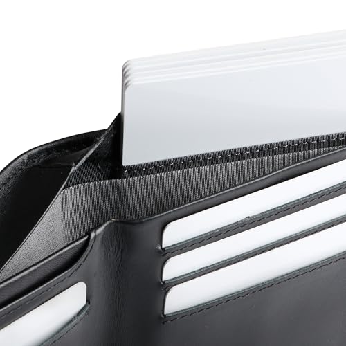 Image of Bellroy Hide & Seek Wallet (Slim Leather Bifold Design, RFID Protected, Holds 5-12 Cards, Coin Pouch, Flat Note Section, Hidden Pocket)
