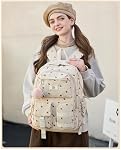 School Laptop Sac à dos pour les adolescents Filles Women College Sacs à dos Corduroy Sac étudiants Bookbag Anti Theft Travel Daypack
