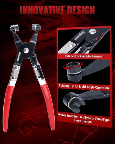Reywoo Conjunto de 8 alicates de braçadeira de mangueira, com alicate de braçadeira de mangueira, al