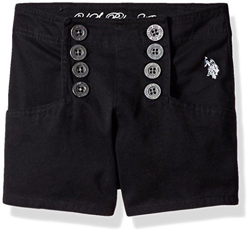 U.S. Polo Assn. Girls' Stretch Twill Sailor Short