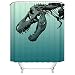 Fangkun Custom Dinosaur Skull Printed Shower Curtain - Polyester Fabric Waterproof Halloween Bath Curtains Set - - 12PCS Shower Hooks - 72 x 72 inches