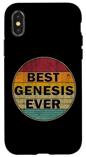 �p�[�\�i���C�Y ���O Genesis I love Genesis ���g�� �r���e�[�W�X�^�C�� �X�}�z�P�[�X iPhone X/XS �p