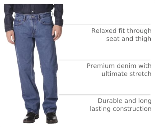Levi Strauss Signature Gold Men's Relaxed Fit Flex Jeans by Levi Strauss Signature Gold - Used condition - Image 5