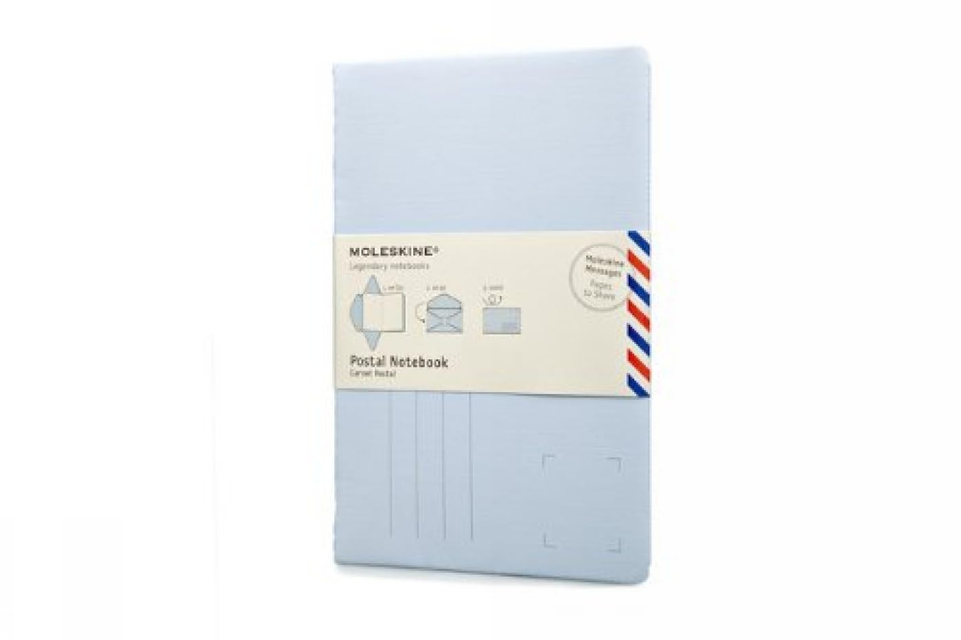 Moleskine Large Postal Notebook - Iris Blue