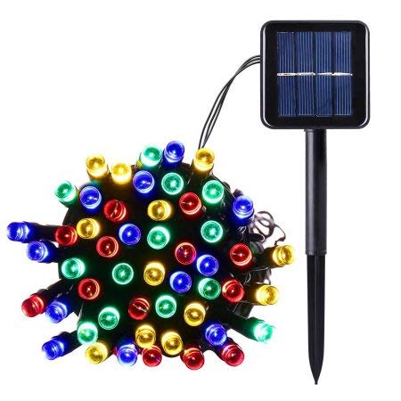 PLANET 100 LED Garden Solar String Light Multi-Coloured Fairy Outdoor 10 m Outdoor Lighting, Multicoloured, Single