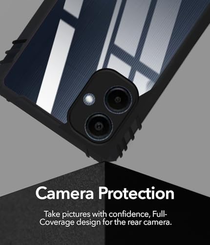 Image of Jkobi Back Cover Case for Samsung Galaxy A06 (Ultimate Shockproof Bumpers | Anti Yellow | Rugged Armor | Hybrid PC | Black)