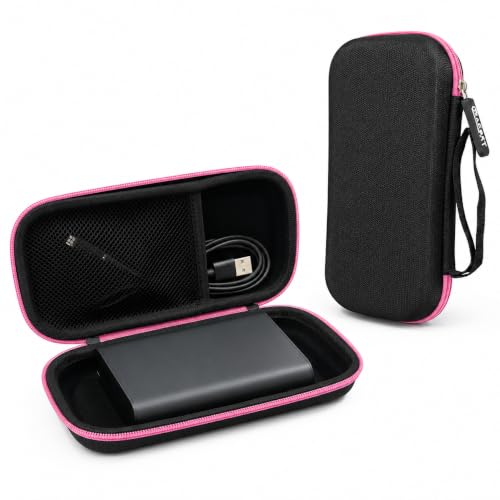 Image of GadgetBite Universal EVA Power Bank Case Cover for 10000mAh 20000mAh & 30000mAh Power Banks Shockproof Protective Carry Case for PowerBank Compatible with Xiaomi Ambrane URBN Boat PowerBanks - Pink