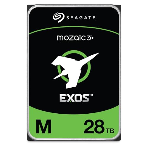 Image of Seagate Exos M 28TB Enterprise Internal Hard Drive HDD - 3.5in 6GB /s SATA 7200RPM 2.5M MTBF (ST28000NM003K)