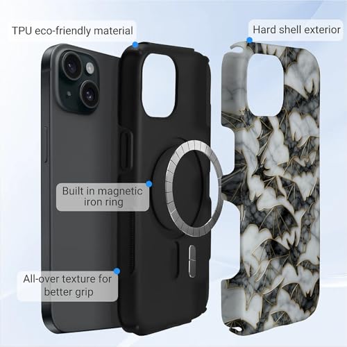 Coque iPhone 15 MagSafe antichoc résout le risque de casse avec design vitrail original - 3