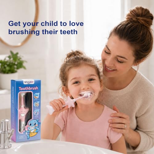 DR.CLEAN 3 Sided Toothbrush for Kids Ages 2-12, Soft Toddler Training Toothbrush with Patented Starfish Easy-Grip Handle, Triple-Sided 45° Brush Head, Gentle Bristles for Teeth and Gums - image 6