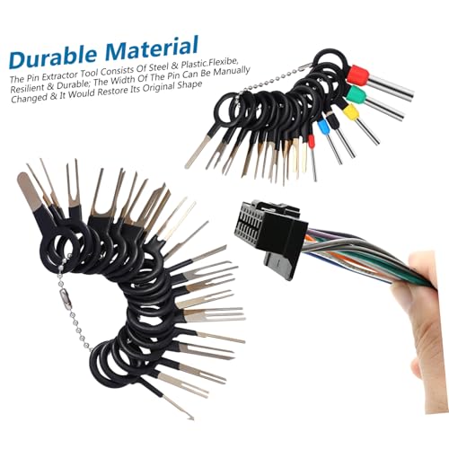 HANABASS kit extracteurs de cosses électriques outil de retrait de terminal multiple résistant - 5