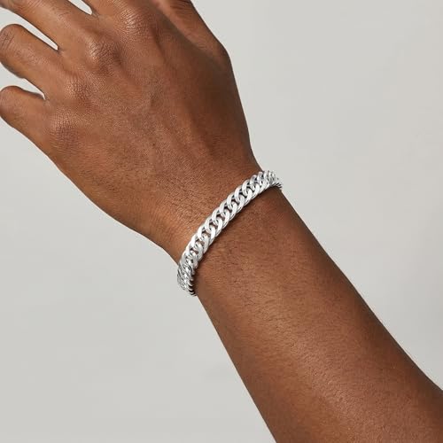 FTPWP S925 Silver Bracelet for Men - 10mm Cuban Link Chain Bracelet by FTPWP - Used condition - Image 2
