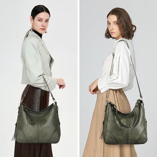 Image of TANTOMI Hobo Bags for Women Crossbody Bags Set Crossbody Purses and Handbags Tote Bags with Adjustable Shoulder Strap 2pcs