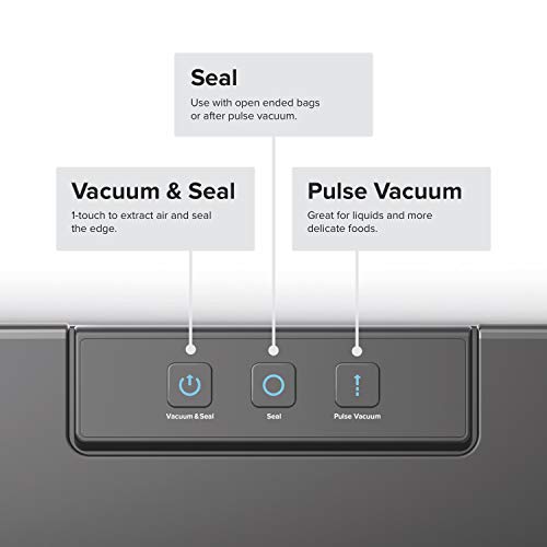 Anova Culinary Vacuum Sealer, Slim & Compact, Includes 10 Pre-Cut Bags (BPA-Free), Wet & Dry Dual Food Vacuum Sealer Machine for Sous Vide and Long-Term Storage, 2-Year Warranty by Anova Culinary - Image 3