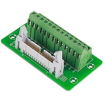 Amazon.com: EVGATSAUTO DIN Rail Module, 26Pin 5mm Pitch Male Header ...