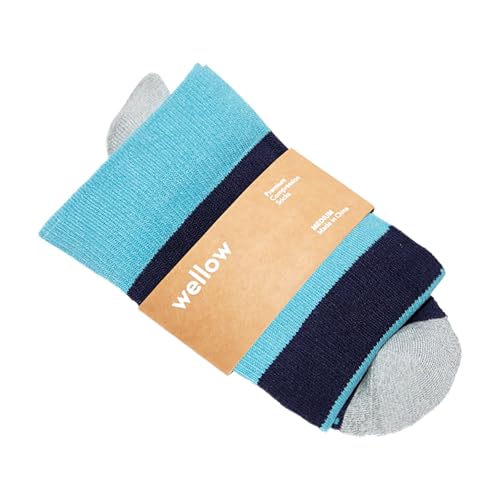 Image of Wellow Wide Calf Knee High Compression Socks 18-25 mmHg